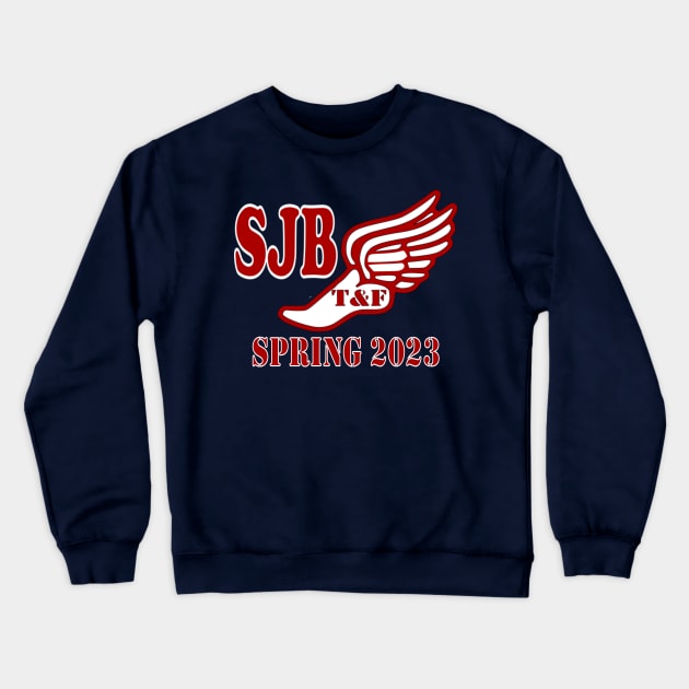 SJB Track and Field Spring 2023 Crewneck Sweatshirt by Woodys Designs